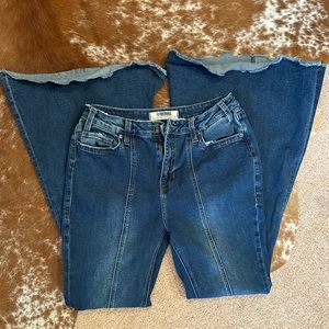 Womens Rock and Roll Denim Bell Bottoms size 31